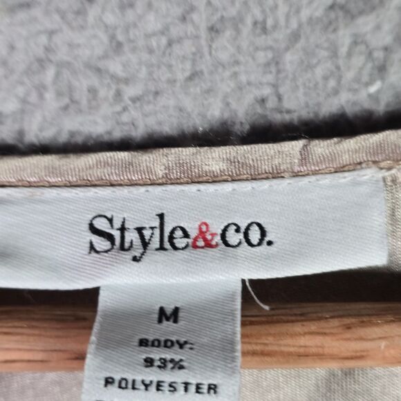 Style & Co Velvet Boho Tunic Flare Sleeve Baroque Festival Burgundy Y2K Peasant - Picture 3 of 12